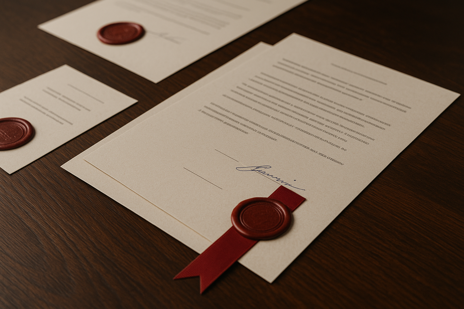 Сертификаты с печатями